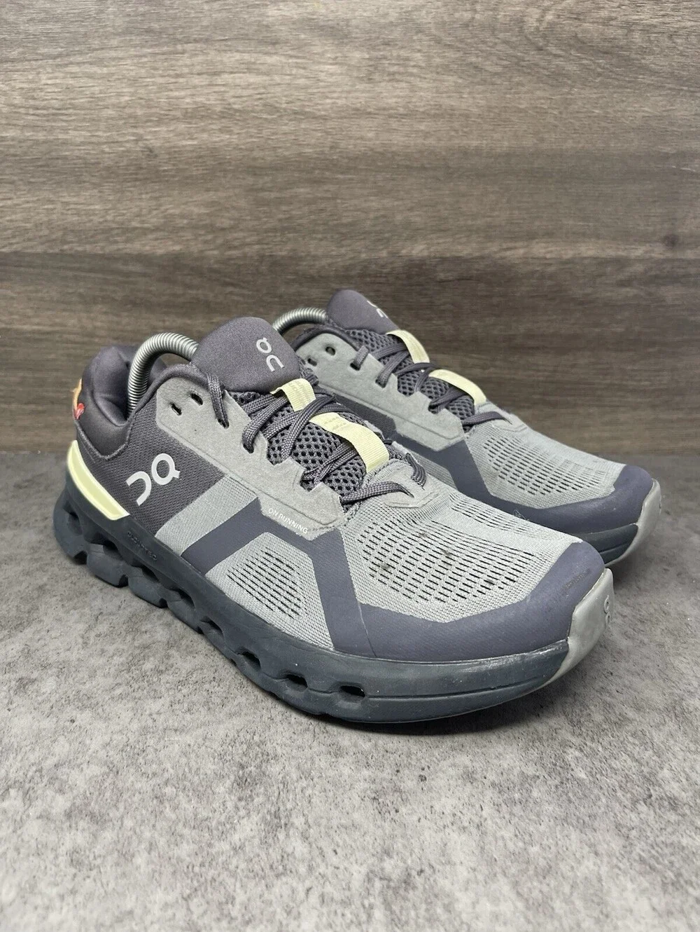 On Cloudrunner 2 Size 8 Mens Rock Tangerine CloudTec Helion Running Shoes